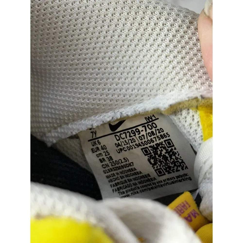 Nike Air Force 1 Low Peace Love and Basketball Size 7Y Yellow Black Women 8.5‎